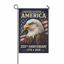 USA 250th Anniversary Garden Flag 1776–2026 Patriotic Eagle Decor