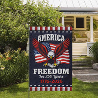 America 250 Garden Flag – Freedom for 250 Years Bald Eagle 1776–2026