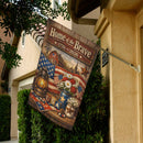America 250 Garden Flag Home of the Brave Patriotic Farmhouse USA Flag 1776-2026