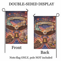 America 250th Anniversary Garden Flag 1776–2026 Patriotic Eagle Decor
