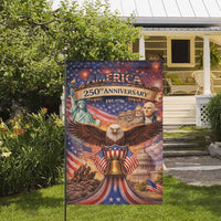 America 250th Anniversary Garden Flag 1776–2026 Patriotic Eagle Decor
