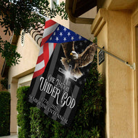 One Nation Under God House Flag – America 250 Christian Eagle Flag 1776–2026