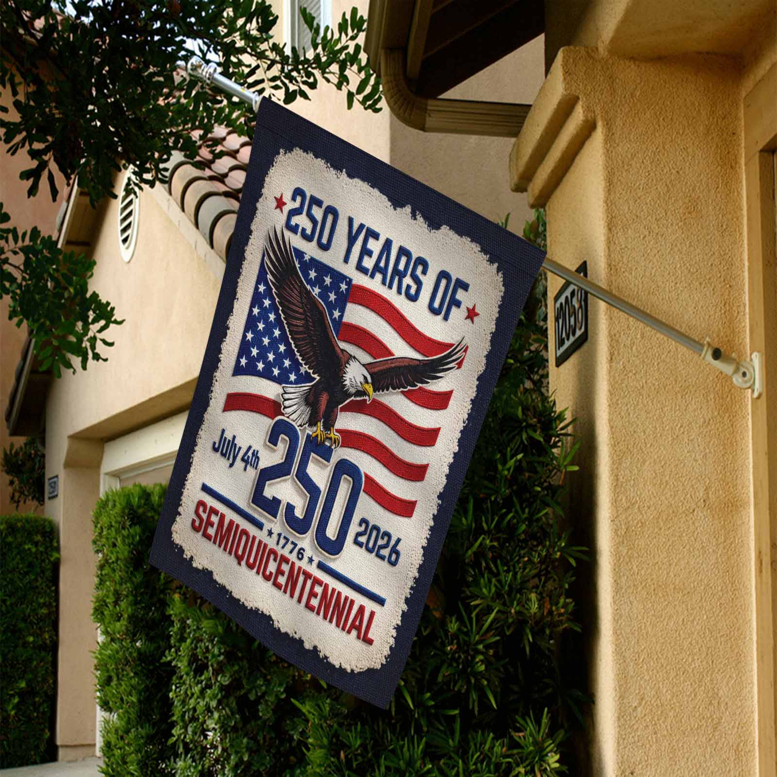 250 Years of America Garden Flag July 4th 1776–2026 Patriotic Decor