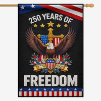 America 250 House Flag 250 Years of Freedom Patriotic Eagle Cross 1776-2026 Banner