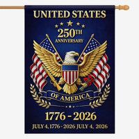 United States 250th Anniversary House Flag – 1776–2026 Decor