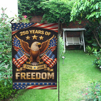 250 Years of Freedom Garden Flag America 250 Patriotic Eagle USA Flag Decor