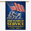 250 Years of Service House Flag ΓÇô 1776ΓÇô2026 Military Honor Flag