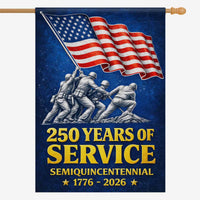 250 Years of Service House Flag ΓÇô 1776ΓÇô2026 Military Honor Flag