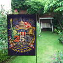 America 250 Garden Flag Statue of Liberty Liberty Bell Patriotic USA Flag Decor