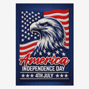 American Eagle House Flag Patriotic USA Independence Day July 4 Decor