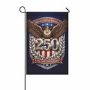 USA 250 Anniversary Garden Flag 1776–2026 Patriotic Eagle Shield Decor