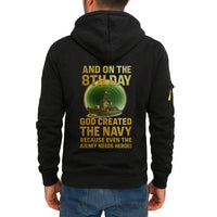 Personalized US Navy Quater Zip Hoodie JQZ08