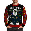 US Navy Light It Up Christmas Ugly Sweater