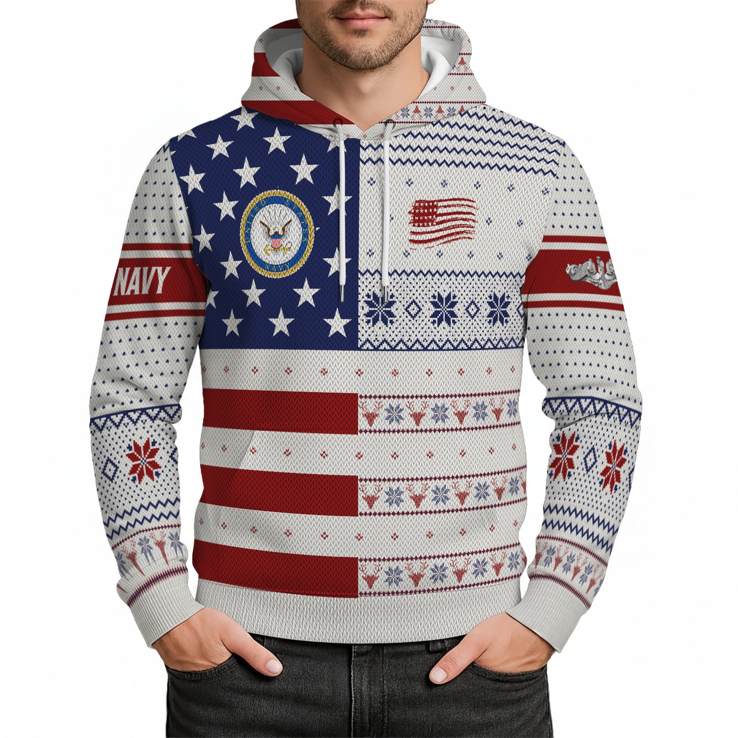 Personalized US Navy Hoodie 3D All Over Print JH3D05