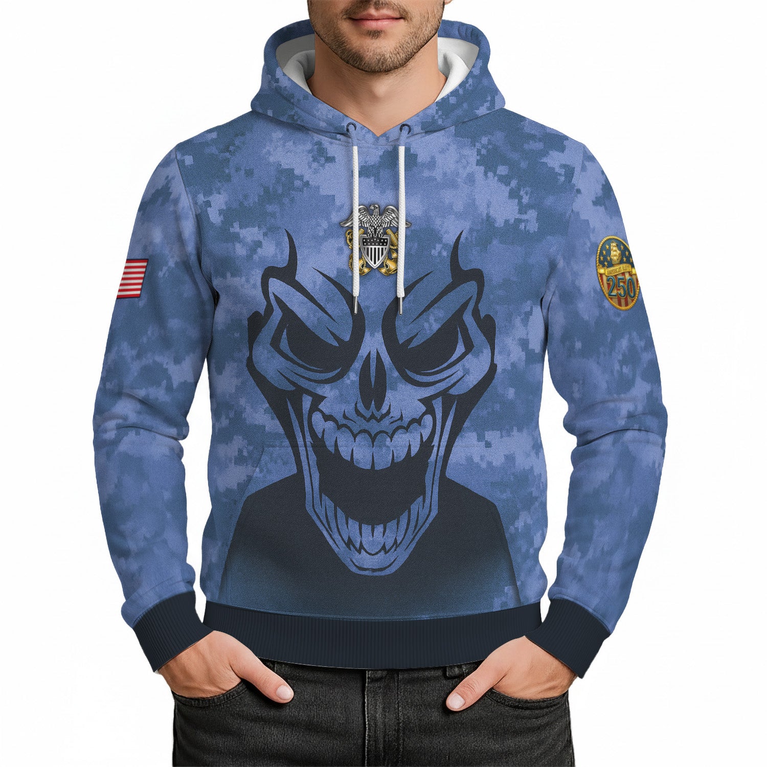 Personalized US Navy 3D All Over Print Hoodie TH3D03