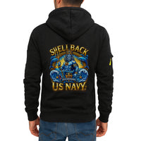 Personalized US Navy Quater Zip Hoodie JQZ10