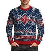 Personalized US Navy Christmas Ugly Sweater TUST09