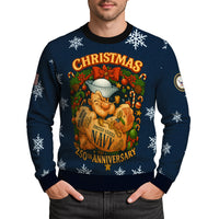 US Navy 250th Anniversary Christmas Ugly Sweater
