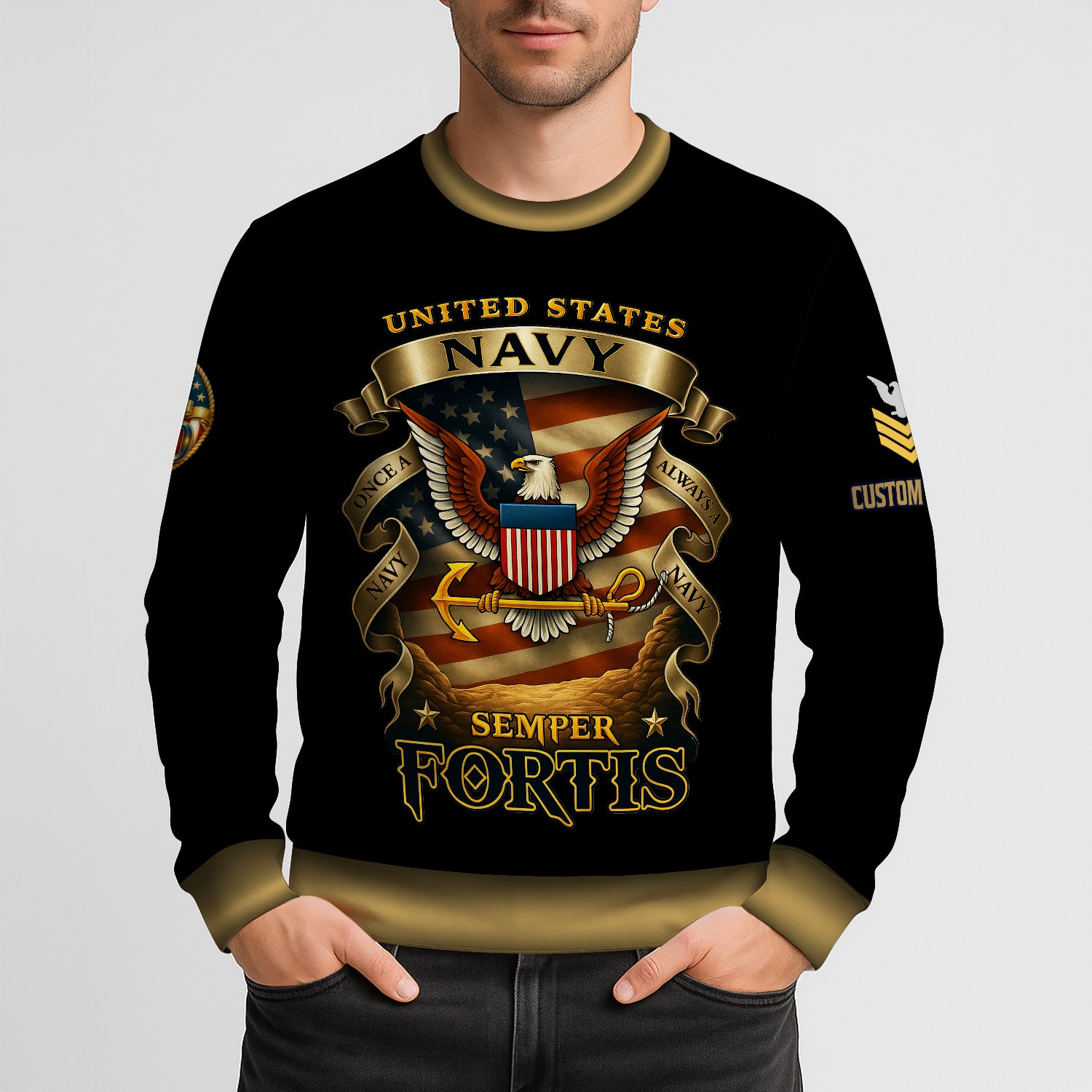 Personalized US Navy Sweatshirt JSTS05