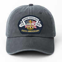 US Navy 250th Anivesary Premium Washed Denim Cap