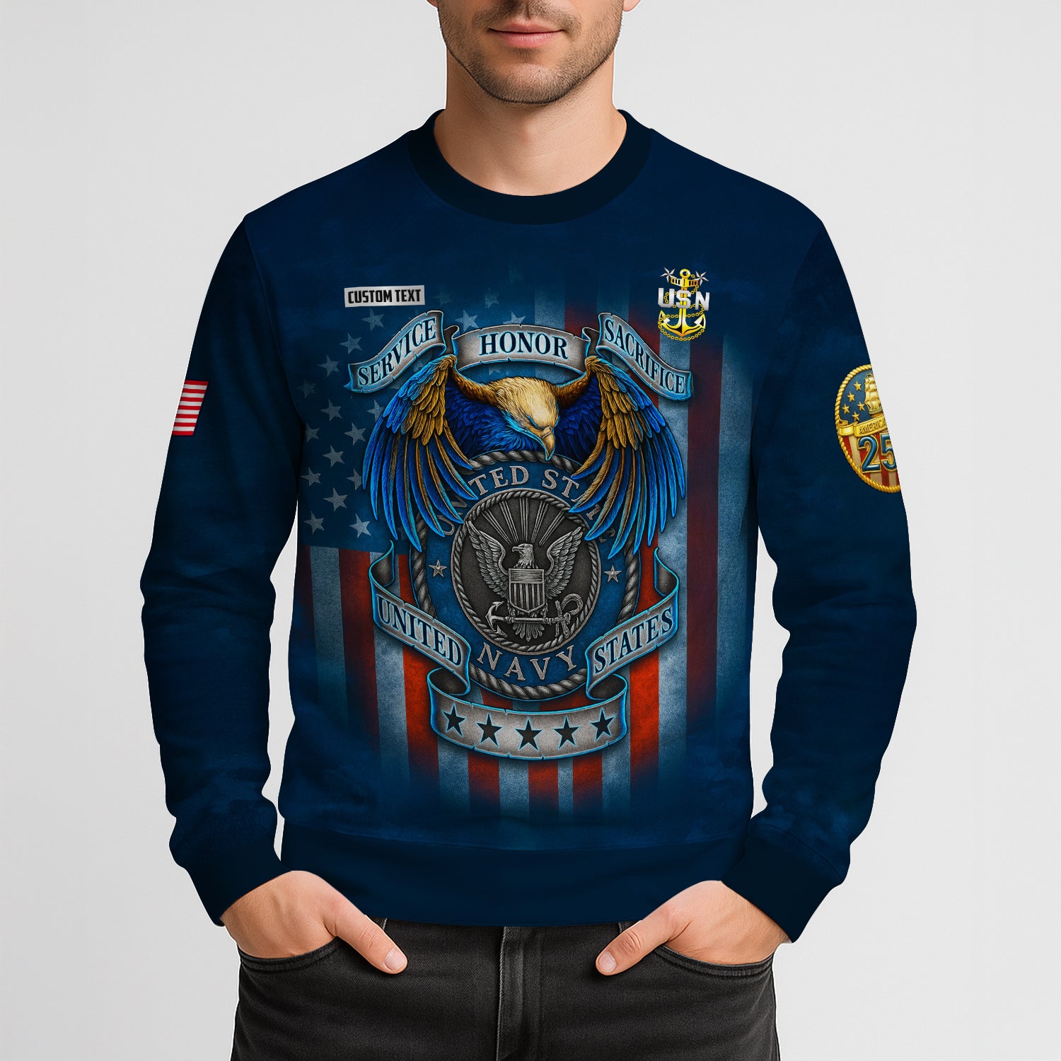 Personalized US Navy Sweatshirt TSTS02