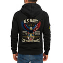 Personalized US Navy Quater Zip Hoodie JQZ05