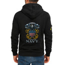 Custom US Navy Ranks Quarter Zip Hoodie TQZ05