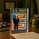 Custom Figure Traditional Sailor Uniform Acrylic Block