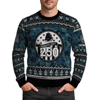 Personalized US Navy Christmas Ugly Sweater JUST06