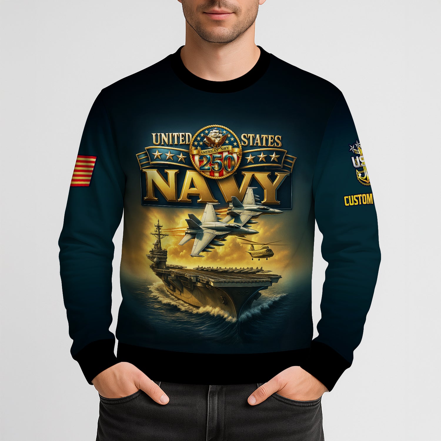 Personalized US Navy Sweatshirt JSTS03