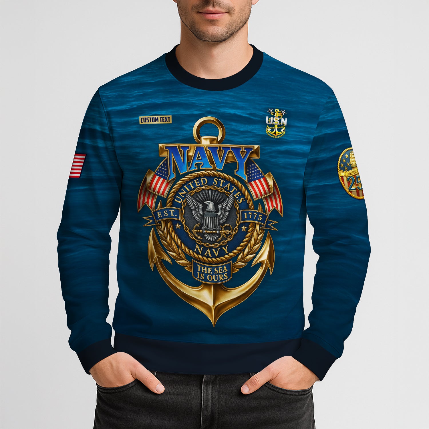 Personalized US Navy Sweatshirt TSTS03