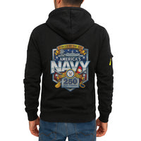 Personalized US Navy Quater Zip Hoodie JQZ01