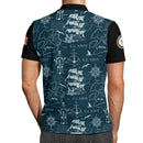 US Navy 250th Anniversary Polo Shirt – Ship Map Design with Custom Rank