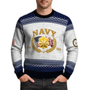 Personalized US Navy Christmas Ugly Sweater TUST10