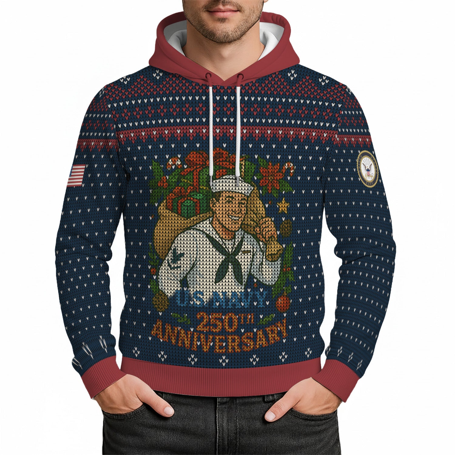 Personalized US Navy 3D All Over Print Hoodie TH3D02