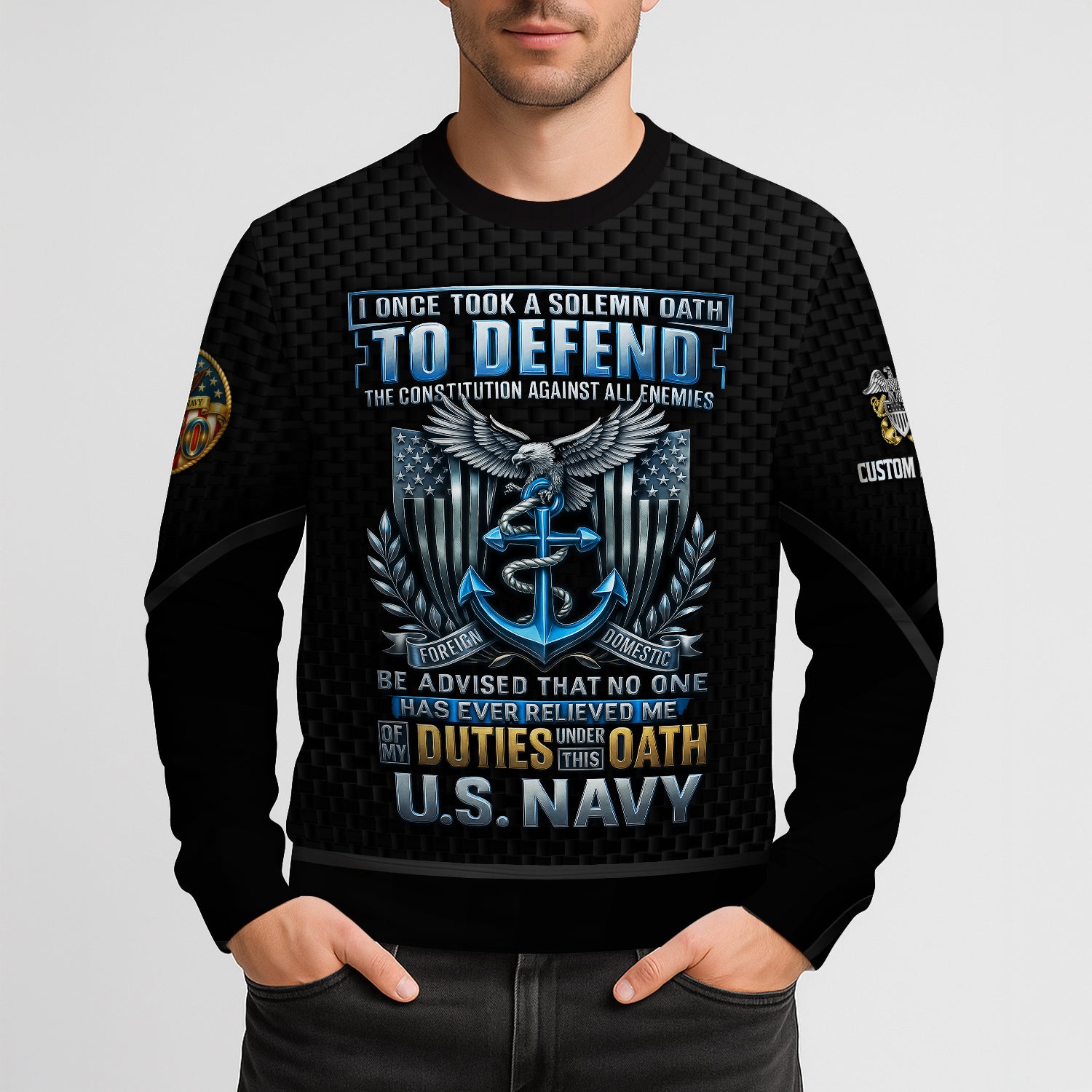 Personalized US Navy Sweatshirt JSTS10