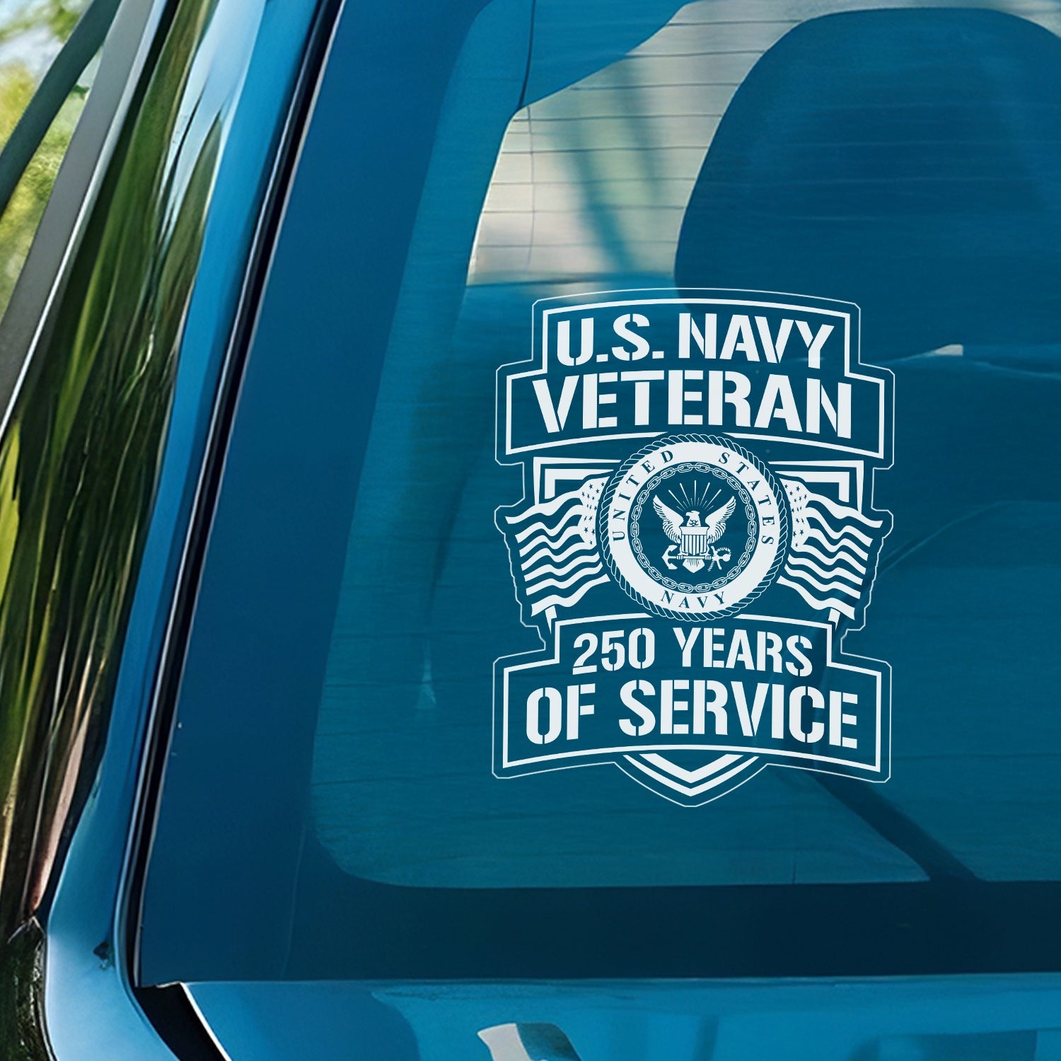 US NAVY Veteran 250 Years Of Service Stickers