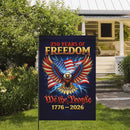 America 250 Garden Flag We The People Patriotic Eagle 250 Years of Freedom 1776-2026