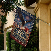 America 250th Anniversary House Flag 1776–2026 Patriotic Banner