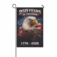 250 Years of Freedom Eagle Garden Flag – 1776–2026 Patriotic Decor