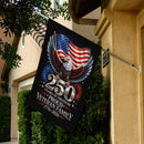 America 250 House Flag – Proud Veteran Family 250 Years of Freedom Patriotic Decor