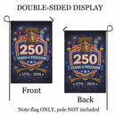America 250 Garden Flag 1776-2026 Patriotic Liberty Bell 250 Years of Freedom Yard Decor