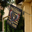 America 250 Patriotic Eagle Garden Flag 1776-2026 Freedom Decor