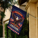 250 Years of Freedom House Flag Patriotic Eagle USA 1776-2026 Independence Banner