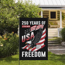 USA 250 Years of Freedom Garden Flag – 1776–2026 Patriotic Decor