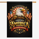 250 Years of Freedom House Flag America 250 Patriotic Eagle Decor