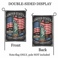 USA 250th Anniversary Garden Flag Patriotic Liberty American Flag Decor