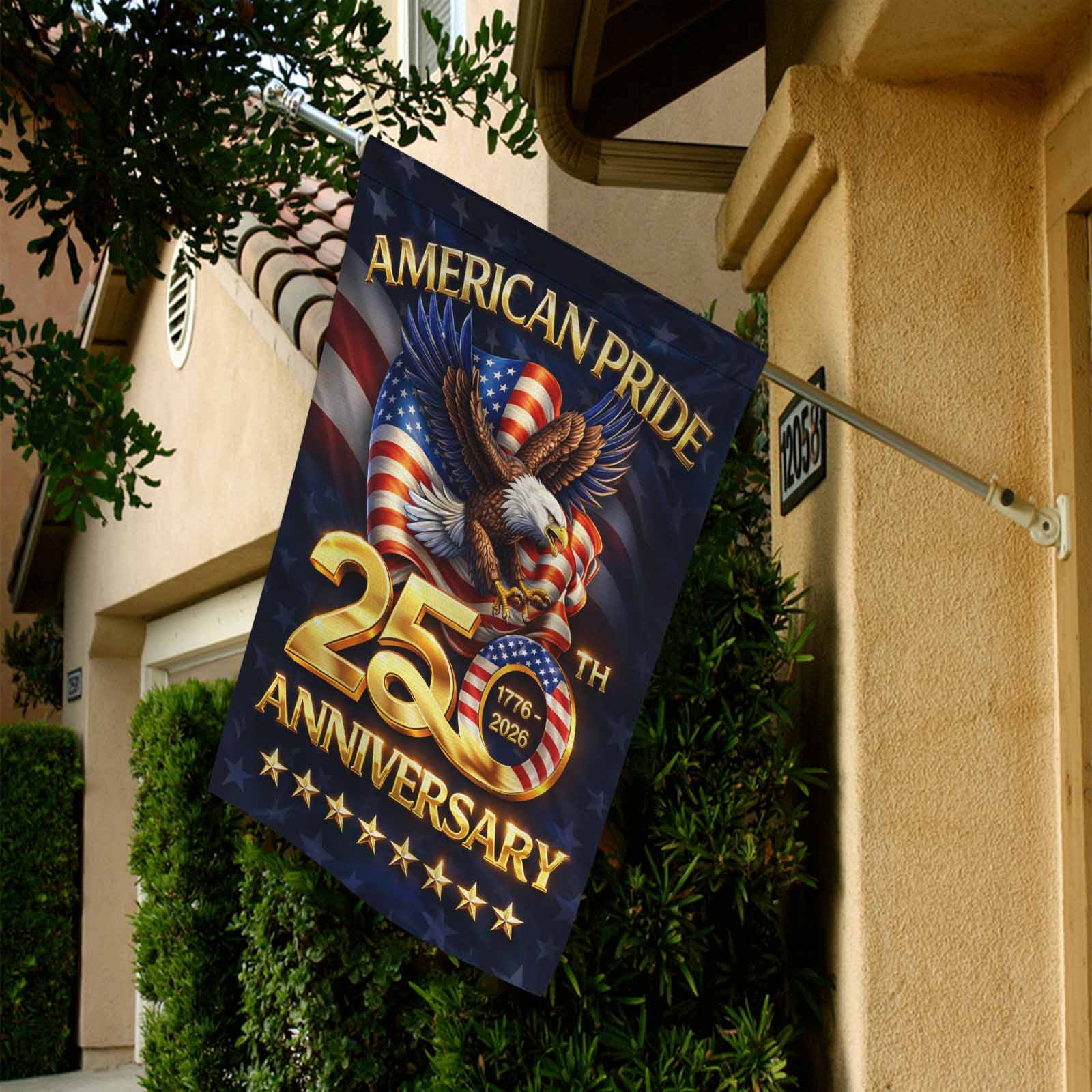 American Pride 250th Anniversary Garden Flag – Patriotic Eagle 1776–2026 USA Yard Decor