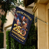 American Pride 250th Anniversary Garden Flag – Patriotic Eagle 1776–2026 USA Yard Decor