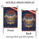 250 Years American Independence Garden Flag Patriotic Eagle USA Flag Decor